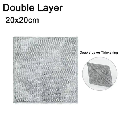Magic Wire Cleaning Cloth Kitchen Cloths Washable Multipurpose anti Scratch Cloth Metal Wires Rags Kitchen Cleaning Cloth 10-2Pc